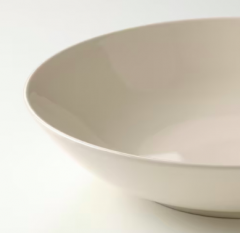 FARGKLAR Tiefer Teller, Glanzend beige 23 cm, 4 st, Икеа ФЭРГКЛАР Тарелка глубокая, цвет полированный бежевый, 23см, 4 штуки