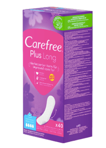 Carefree Slipeinlage Plus Long mit Frischeduft, 40 St, Карефри Прокладки ежедневные удлиненные Плюс с ароматом, 40 шт, 3 упаковки (120 шт)