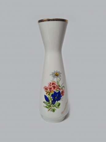 Lutz Austria Ваза фарфоровая "Букет полевых цветов", 18 x 6см, Австрия, 1960-70гг.