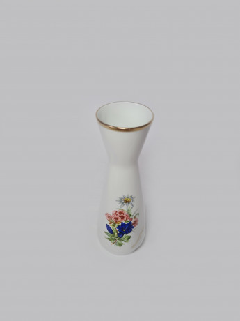 Lutz Austria Ваза фарфоровая "Букет полевых цветов", 18 x 6см, Австрия, 1960-70гг.