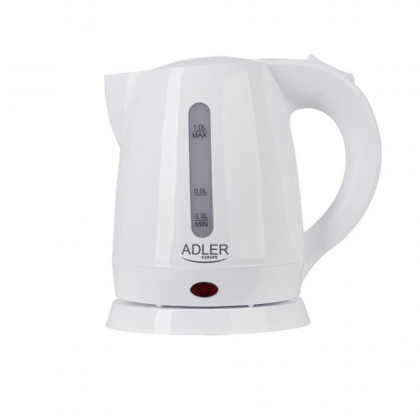 Adler Adler Wasserkocher AD 1272, 1600 W, Mini-Wasserkocher Weiss 1 Liter 1600 Reisewasserkocher  Чайник Adler AD 1272, 1600 Вт, мини-чайник белый 1 литр 1600 дорожный чайник