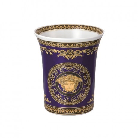 Rosenthal meets Versace Rosenthal Versace Medusa blue Vase 18 cm Rosenthal Versace Синяя ваза Medusa 18 см