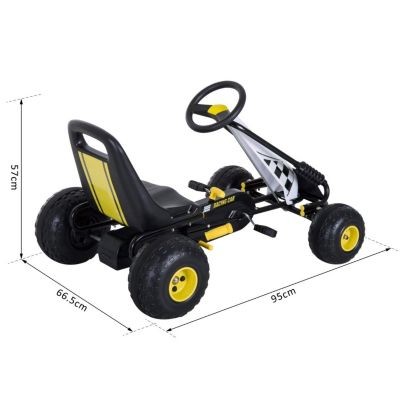 HOMCOM Go Kart mit Handbremse Карт с ручным тормозом