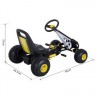 HOMCOM Go Kart mit Handbremse Карт с ручным тормозом