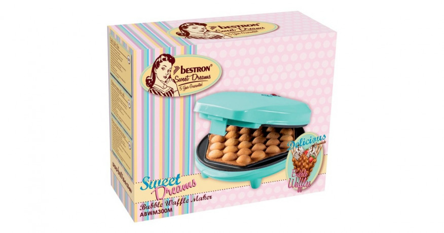 Bestron Bestron Bubble-Waffeleisen ABWM300M mint, 700 Watt mint Пузырьковая вафельница Bestron ABWM300M мятная, 700 Вт