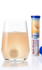Mivolis Multi-Mineral Brausetabletten 20 St. Мультиминеральные Шипучие таблетки Кальций + Магний, вкус апельсина и маракуйи, 20 шт