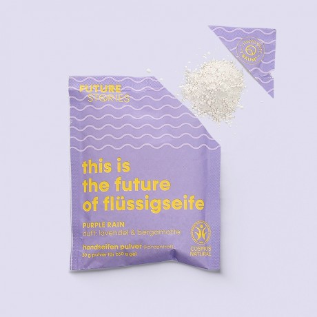 FUTURE STORIES Starterset Flussigseife Pulver Lavendel & Bergamotte inkl. Pumpspender Стартовый набор жидкого мыла лаванда и бергамот, включая дозатор-помпу