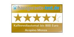 Acopino Acopino Kaffeevollautomat Monza One Touch, Besonders einfache Kaffeeherstellung durch One-Touch-Bedienung Anthrazit Полностью автоматическая кофемашина Acopino Monza One Touch, особенно простое приготвление кофе благодаря управлению в одно касание
