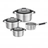 R\u00f6sle R\u00f6sle Topfset 4-tlg. SILENCE PRO schwarz/ silber Набор кастрюль R\u00f6le, 4 шт. ТИШИНА ПРО