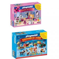 PLAYMOBIL 6626 - Adventskalender Адвент-календарь - Ankleidespass fur die grosse Party + PLAYMOBIL 6624 - Adventskalender Адвент-календарь - Weihnacht auf dem Bauernhof