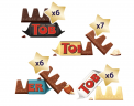 Toblerone Adventskalender 2024 Адвент-календарь, 25 сладких сюрприза, 200 грамм, 43см х 43см х 3см 
