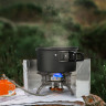 Haiaveng Haiaveng Gaskocher Campingkocher 6800W Gaskocher mit Piezozundung Adapter, Klein Faltbar Camping Gaskocher fur Camping Picknick  Газовая плита Haiaveng, газовая плита для кемпинга, 6800 Вт, с адаптером пьезо-зажигания, небольшая складная газовая 
