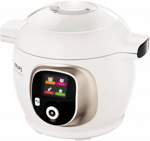 Krups Krups Multikocher CZ7101 Cook4Me +, 1600 W, 6 l Schussel, 6L Kapazitat, digitale Rezepte, Schnellkochtopf, Dampfgaren, Anbraten  Мультиварка Krups CZ7101 Cook4Me+, 1600 Вт, чаша 6 л, емкость 6 л, цифровые рецепты, скороварка, приготовление на пару, 