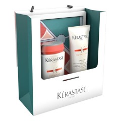Kerastase (Керастаз) Nutritive Irisome Geschenkset Подарочный набор, Bain Satin 2 250 мл + Lait Vital 200 мл + Stylingtuch / 1 шт.