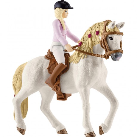 Schleich Schleich Horse Club Bundle: 42593 Wohnwagen fur geheime Club-Treffen + 42370 Mobile Tierarztin mit Hannoveraner Fohlen Комплект Schleich Horse Club: 42593 каравана для секретных встреч клуба + 42370 мобильный ветеринар с ганноверским жеребенком