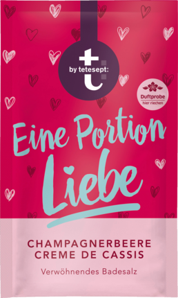 tetesept Eine Portion Liebe Расслабляющая Соль для Ванн с Ягодным Ароматом, 60 г