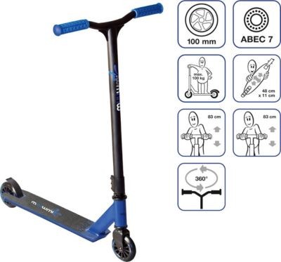 Muuwmi Stuntscooter Muuwmi blau BG Трюковый самокат Muuwmi синий BG