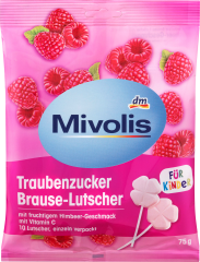 Mivolis Brause-Lutscher Леденцы Малина, 75 г