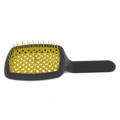 Giorgio Janeke Curvy Brush quot;Mquot; Vented Black Yellow  Пышная кисть &amp;quot;М&amp;quot; Вентилируемый черный желтый