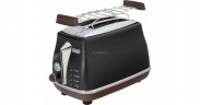 DeLonghi DeLonghi Toaster Icona Vintage CTOV 2103.BK schwarz (matt), 900 Watt, fur 2 Scheiben Toast  schwarz (matt) Тостер DeLonghi Icona Vintage CTOV 2103.BK черный (матовый), 900 Вт, на 2 ломтика тостов