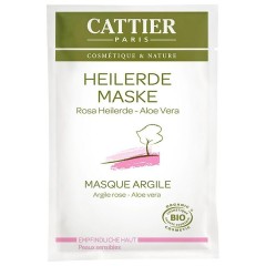 Cattier Rosa Heilerde Maske fur empfindliche Haut  Маска из розовой глины для чувствительной кожи 12,5 мл