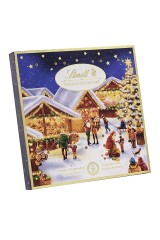 Lindt Mini-Tisch-Adventskalender Weihnachtsmarkt Адвент-календарь 2024 Рождественская ярмарка, 24 конфеты, 19см х 19см, 115 грамм