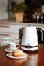 JUNG JUNG Wasserkocher ADLER AD1295W Wasserkocher mit Temperatureinstellung Digital Kettle, 1.7 l, 2200 W, Edelstahl LCD Display 360° Basis, Wasserkessel Wasser kochen Kettle  Чайник JUNG Чайник ADLER AD1295W с регулировкой температуры, цифровой чайник, 1