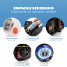 ZMC ZMC Gaskocher Gaskocher 1-flammig + Aufbewahrungskoffer + 28x Gaskartuschen 227g, (Butangas Campingkocher fur Innenraum/Outdoor, Campinggaskocher 2,2 kW mit Piezozundung), Kochfeld Herd Gaskocher mit Kartusche, Gaskochfeld fur Camping  Газовая плита Z