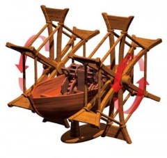 Edu-Toys Leonardo da Vinci Schaufelradboot Лодка с гребным колесом Леонардо да Винчи