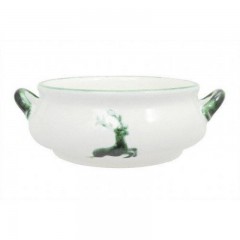 Gmundner Keramik Gmundner Keramik Gruner Hirsch Suppenschale 0,37 L / h: 5,9 cm Тарелка для супа с зеленым оленем Gmundner Ceramics 0,37 л / высота: 5,9 см