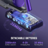 BENICO BENICO Akku-Hand-und Stielstaubsauger Ideal fur Hartboden, Teppiche, Tierhaare, 2200,00 W, beutellos, Kabelloser 6 in 1 Staubsauger 35 Min Laufzeit, LED, Anti-Tangle-Burste  Беспроводной ручной и стержневой пылесос BENICO, идеально подходит для тве