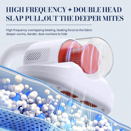 IBETTER IBETTER Akku-Handstaubsauger Matratzenreinigungsgerat,Milben Handstaubsauger,Handstaubsauger, 4500Pa Staubsauger,UV-C Sterilisation,HEPA Filter,Fur Allergiker, entfernt 99,9% Aller Milben,fur Matratzen,Sofas und Betten  Беспроводной ручной пылесос