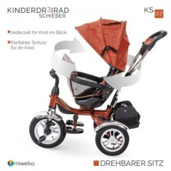 Miweba Kinderwagen Buggy Dreirad KS07 Schieber Трехколесная коляска KS07 слайдер