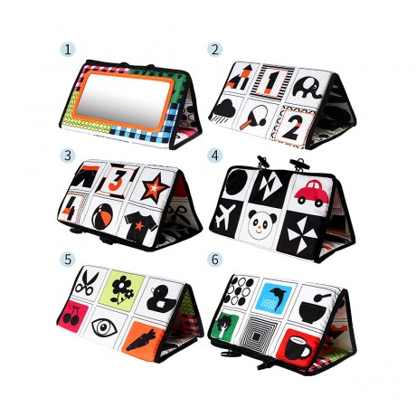 Vetaka Stoffbuch mit Spiegel fur Kinder Тканевая книга с зеркалом для детей