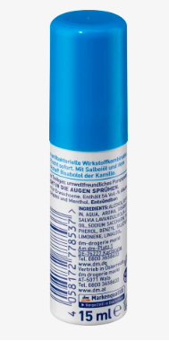 Dontodent Mundspray cool fresh fluoridfrei, Донтодент Освежающий Спрей для Полости Рта с маслом шалфея, без фтора, 15 мл