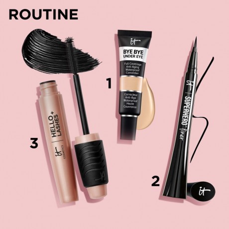 IT Cosmetics Hello Lashes Volumizing Mascara + Lash Serum Black Hello Lashes Объемная Тушь + Сыворотка для Ресниц