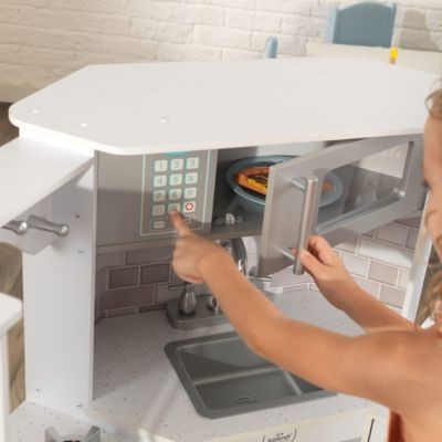 KidKraft Ultimate Eck-Spielkuche mit Licht- und Soundeffekten – Weiss Ultimate Corner Play Kitchen со световыми и звуковыми эффектами