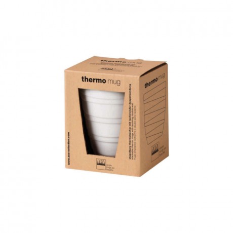 ASA SELECTION ASA Thermo Thermobecher twisted hellgrau 0,20 L / h: 9,5 cm Термокружка ASA Thermo витая светло-серая 0,20 л / высота: 9,5 см