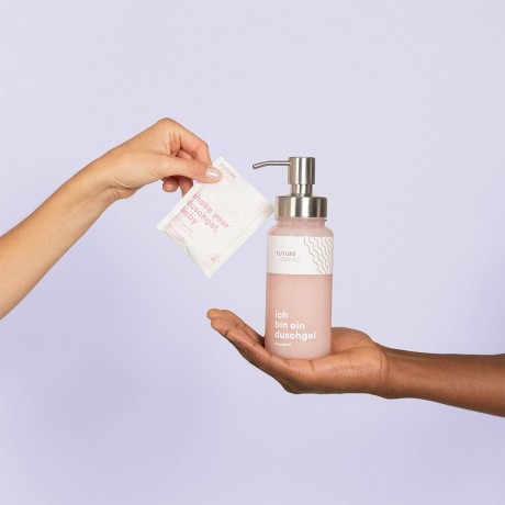 FUTURE STORIES Duschgel Pulver 3er Set Kokos & Tonka Набор гелей для душа из 3 кокосов и бобов тонка