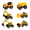 relaxdays Baustellenfahrzeuge Kinder 6-tlg. Set Строительные машины детские 6 шт. установлен