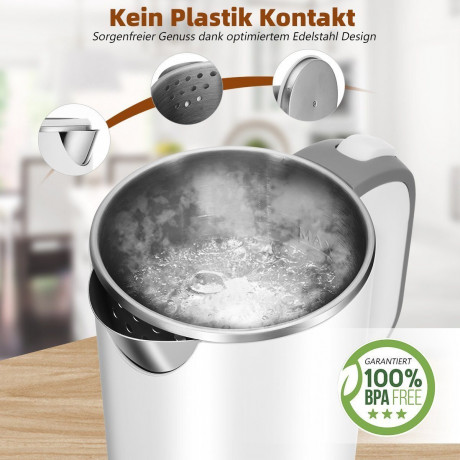 autolock autolock Wasserkocher Wasserkocher 0,8 L Fassungsvermogen, 360° Pirouettenbasis, 600watts  чайник с автоблокировкой, емкость 0,8 л, поворотное основание на 360°, 600 Вт.
