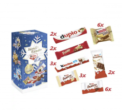 Ferrero Kinder Adventskalender 2024 Адвент-календарь, 24 сладких сюрприза, 295 грамм