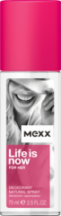 Mexx Life is Now Woman Дезодорант Натуральный спрей, 75 мл