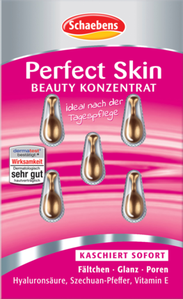 Schaebens Perfect Skin Шебенс Концентрат для кожи лица с гиалуроновой кислотой, перцем Сечуань и витамином Е, капсулы, 5 шт