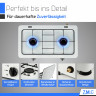 ZMC ZMC Gaskocher Tragbarer Gaskocher Campingkocher 2-flammig inkl. Schlauch und Regler, 2,2 kW 50 mBar Outdoor Gasherd Kochfeld Herd Propangas Tischkocher  Газовая плита ZMC, переносная газовая плита, походная плита, 2 пламени, включая шланг и регулятор,
