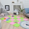 LittleTom Puzzlematte Uni Pink Hellgrun 20 Teile Коврик-пазл Uni Розовый Светло-Зеленый 20 деталей