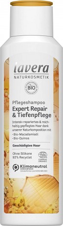 Lavera Expert Tiefenpflege & Repair Shampoo, Лаверна Шампунь для волос Глубокий уход и восстановление с органическим маслом макадамии и органической киноа, 250 мл