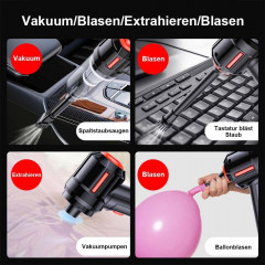 MOUTEN MOUTEN Akku-Handstaubsauger Wiederaufladbarer multifunktionaler kabelloser Nass- und Trockensauger Schwarz MOUTEN Беспроводной ручной пылесос Перезаряжаемый многофункциональный беспроводной пылесос для влажной и сухой уборки