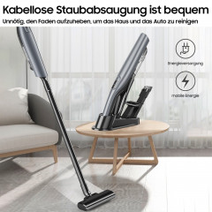 Aoucheni Aoucheni Akku-Handstaubsauger 3 in 1 Akku-Handstaubsauger mit Ladestation, 85,00 W, beutellos, Leichtes, handliches Design mit schicker Ladebasis  Беспроводной ручной пылесос Aoucheni Беспроводной ручной пылесос 3 в 1 с зарядной станцией, 85,00 В