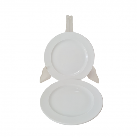 Тарелки винтажные Rosenthal, белый фарфор, 2 шт x 16 x 1,5 см, Германия, 1960-70гг.